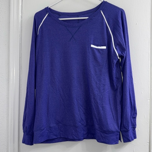 Lululemon Weightless Crew~ Heathered Bruised Berry size 8 - Picture 8 of 14